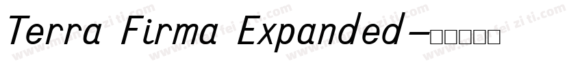 Terra Firma Expanded字体转换